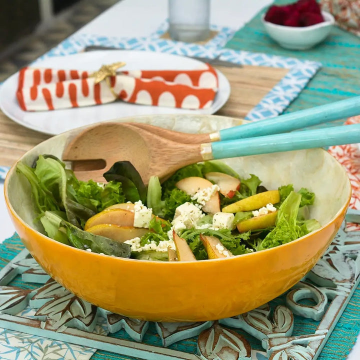 Tumeric Capiz Shell Salad Bowl