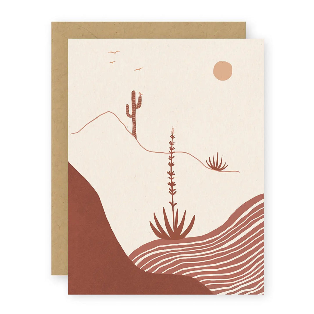 Desert Afternoon Greeting Card- Set of 4 Cards
