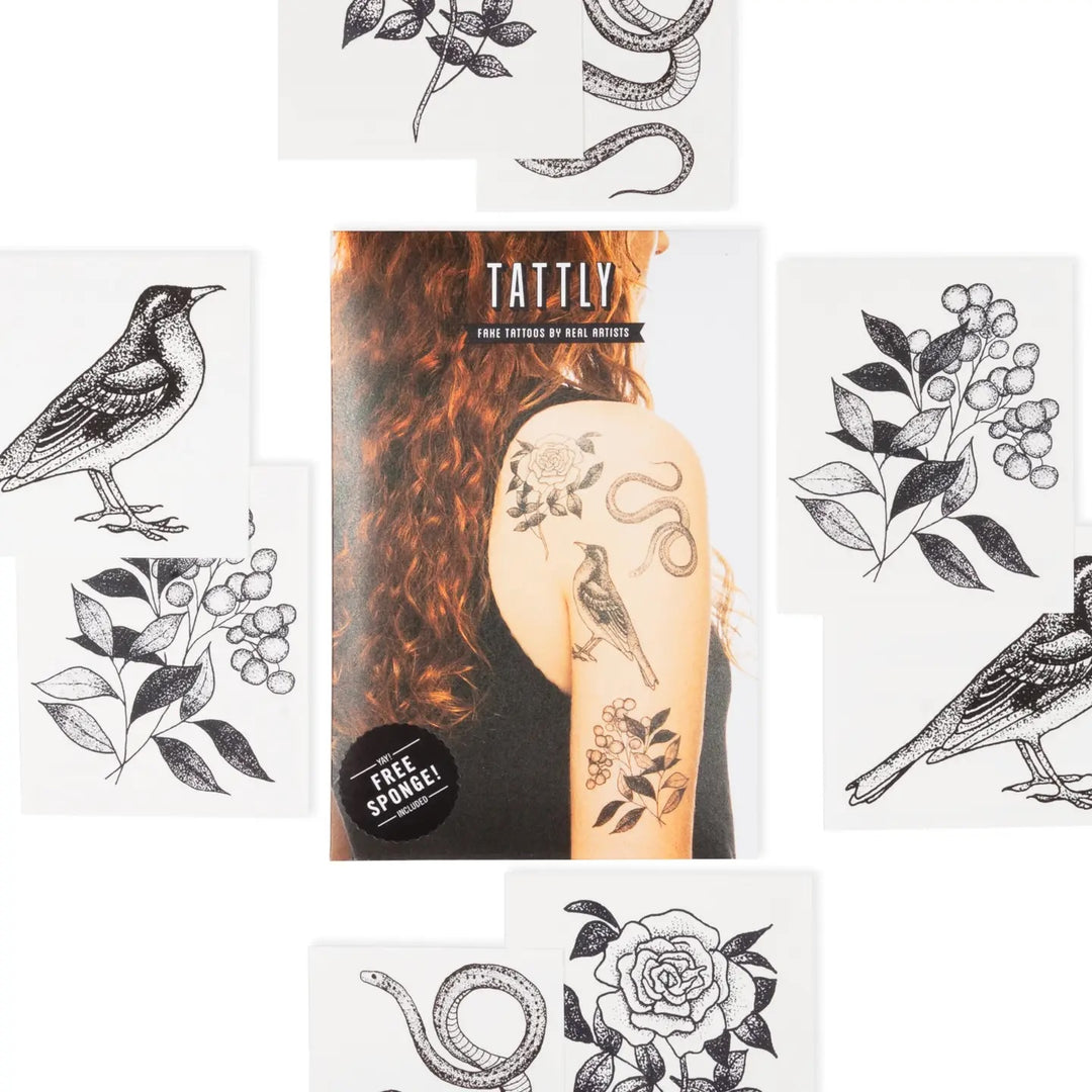 Flora & Fauna Tattoo Set