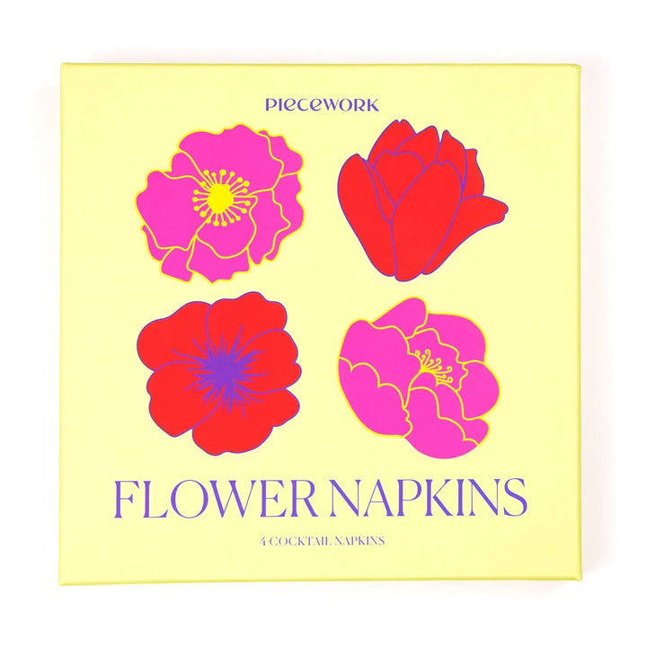 Flower Napkins Cocktail Napkins