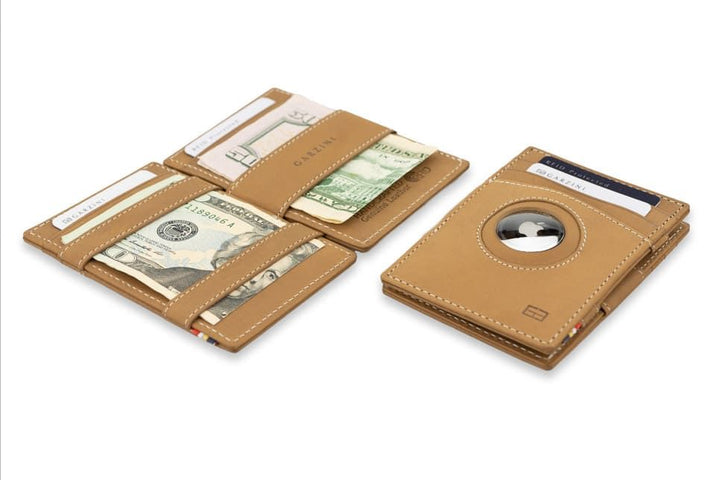 Garzini Essenziale Magic Wallet Airtag- Camel Brown