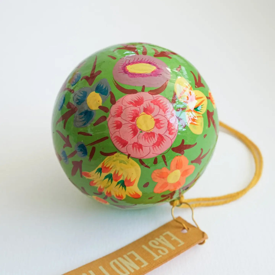 Green Petunias Bauble