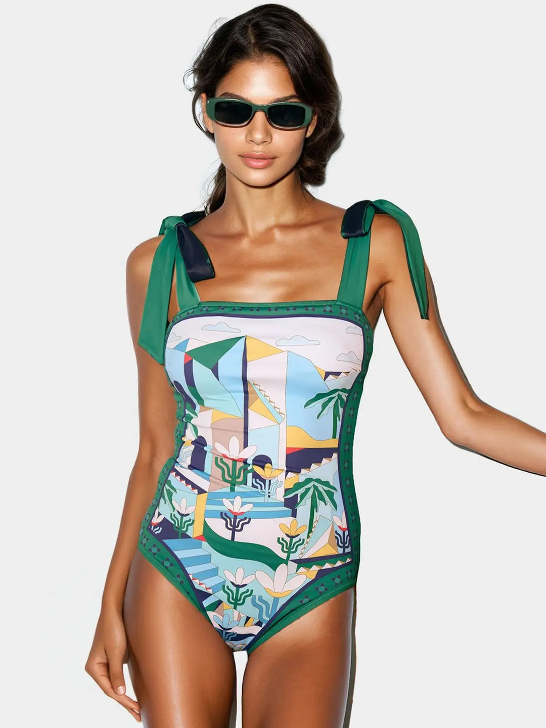 Green Wonderland Reversible Swimsuit