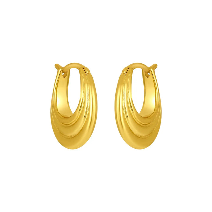 Hattie Gold Hoop Earrings