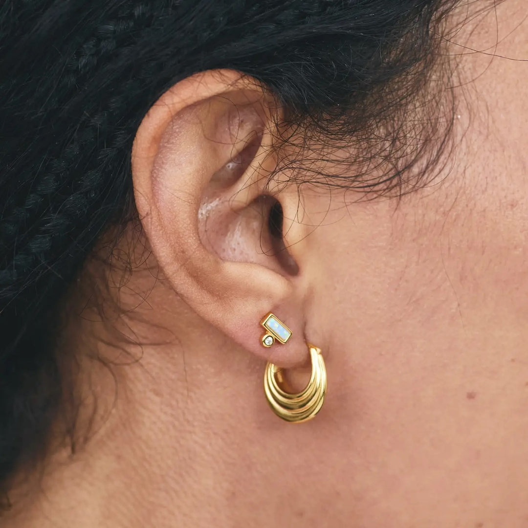 Hattie Gold Hoop Earrings