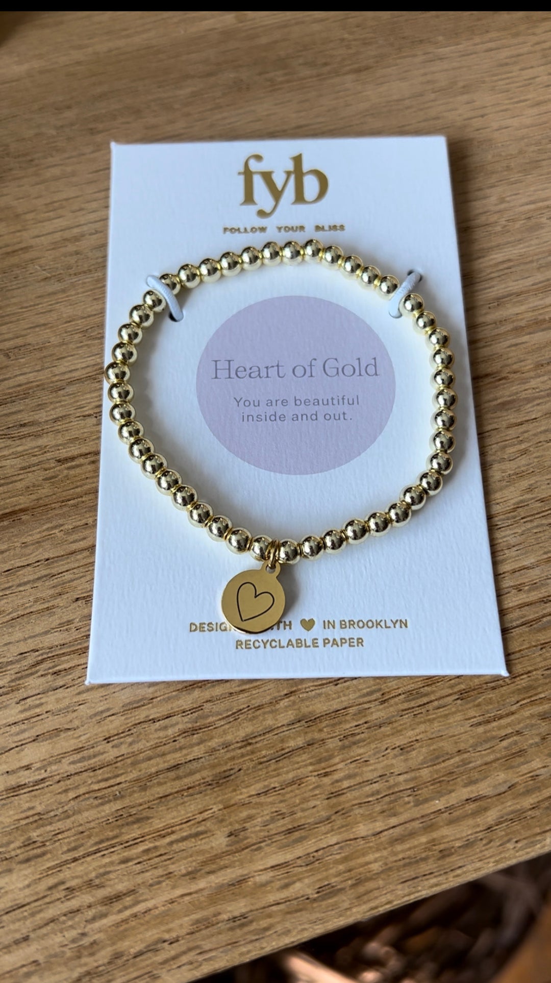 "Heart of Gold" Bracelet