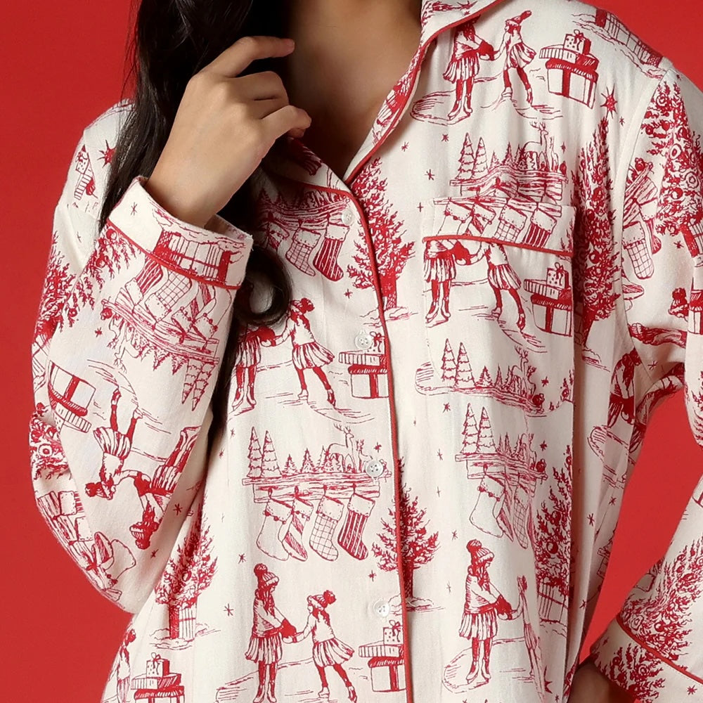 Holiday Memories Flannel Nightshirt