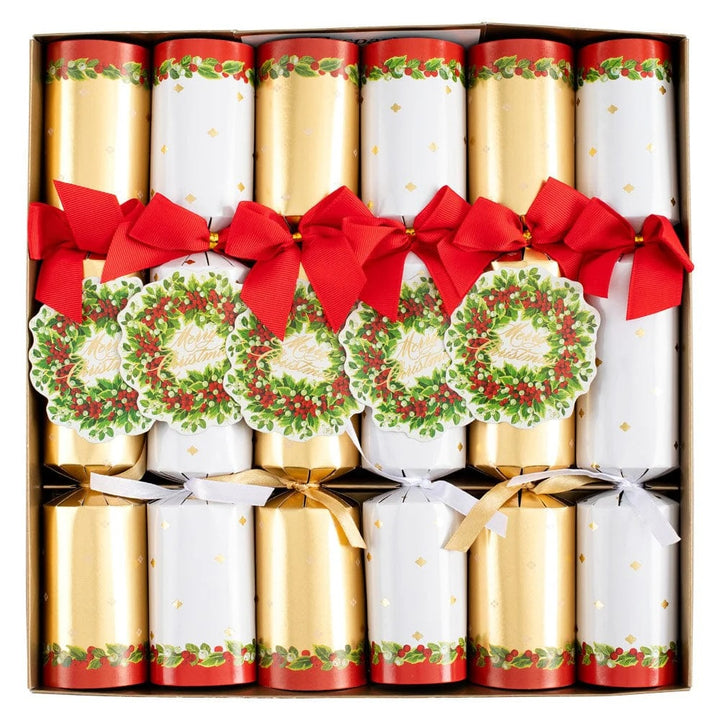 Holly & Wreath Christmas Crackers