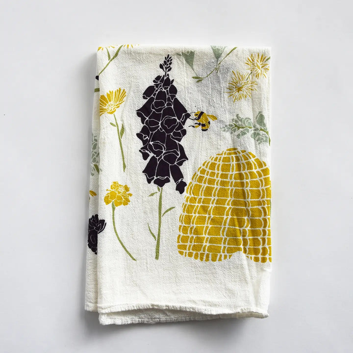 Honeybee Garden Tea Towel