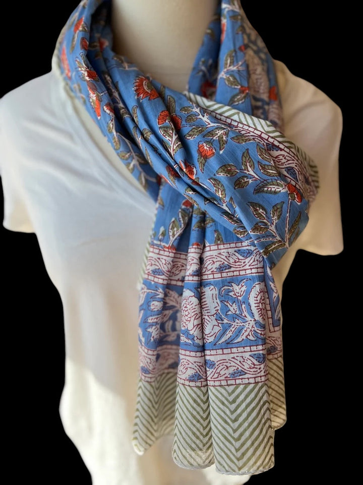 Cotton Scarf- Passion Flower