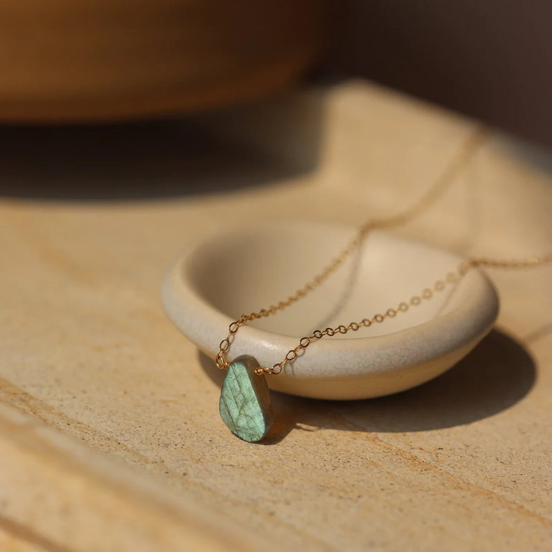 Labradorite Slice Necklace