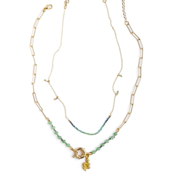 Jungle Serpent Layering Necklaces