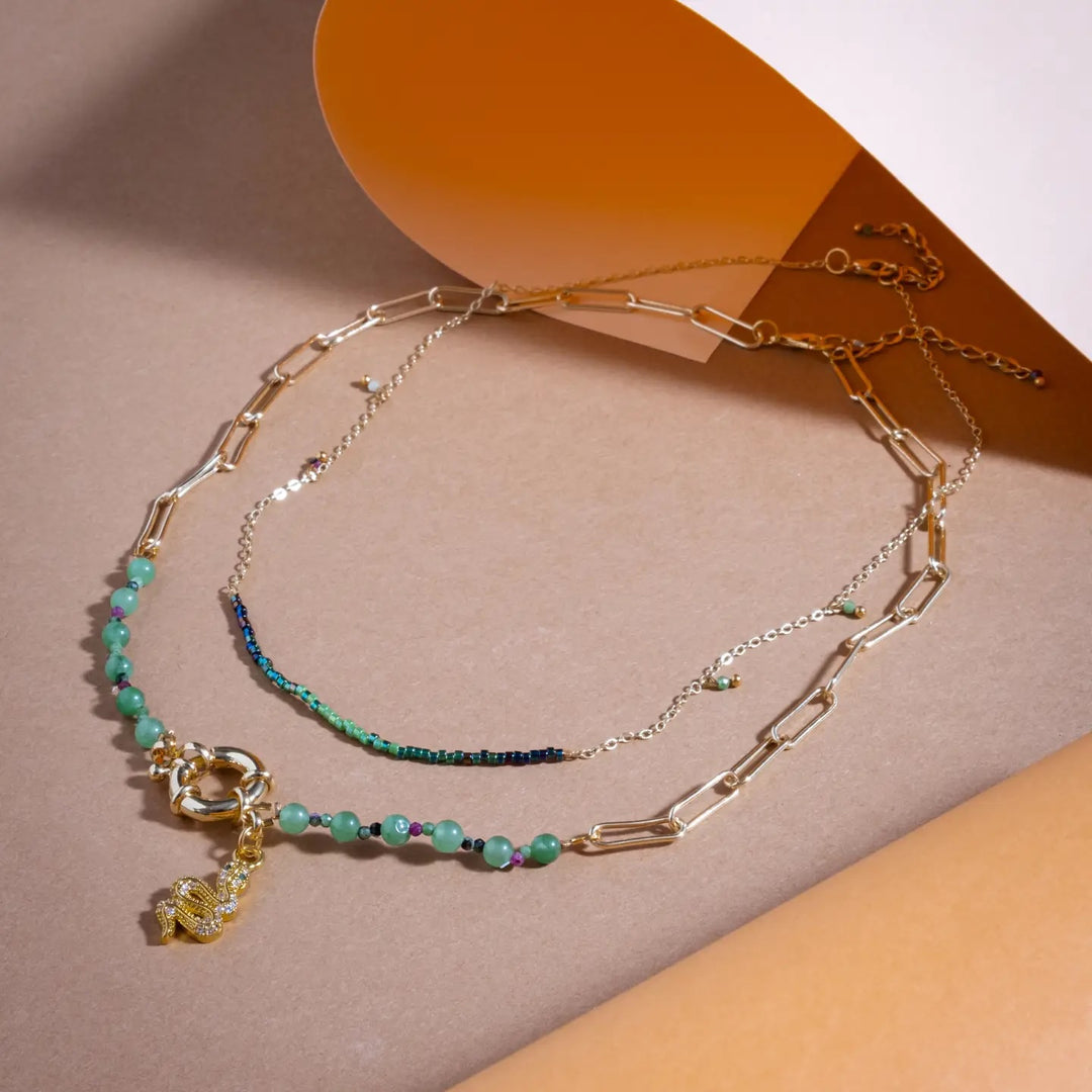 Jungle Serpent Layering Necklaces