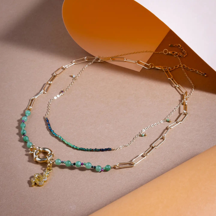 Jungle Serpent Layering Necklaces
