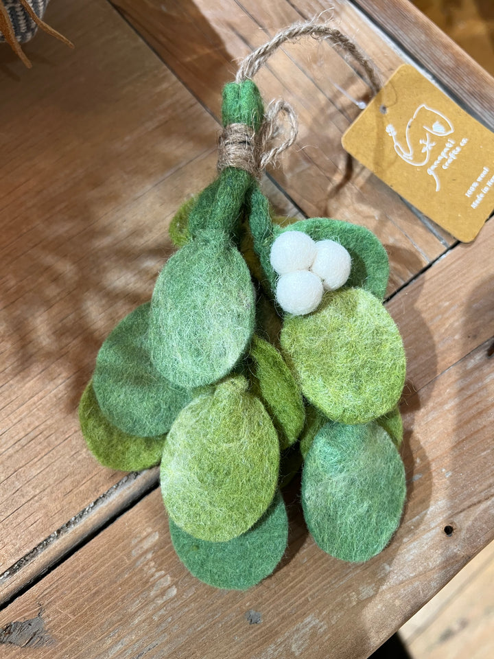 Felt Ornament- Mistletoe Sprig