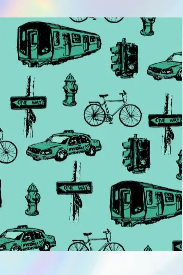 NYC Transportation Greeting Card