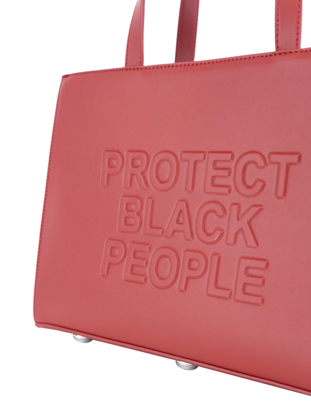 Protect Black People Bag- Vegan Burgundy