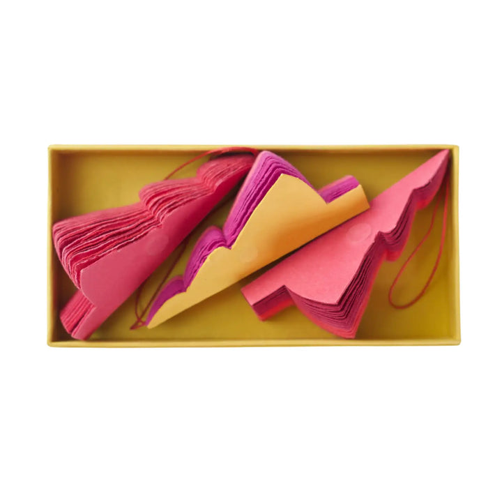 Pink Tree Paper Honeycomb Decorations