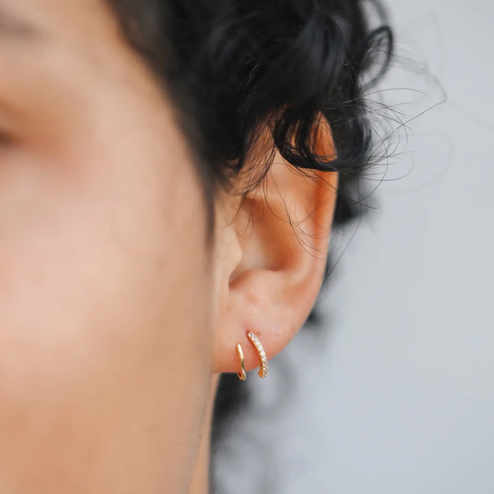 Pave Spiral Earring