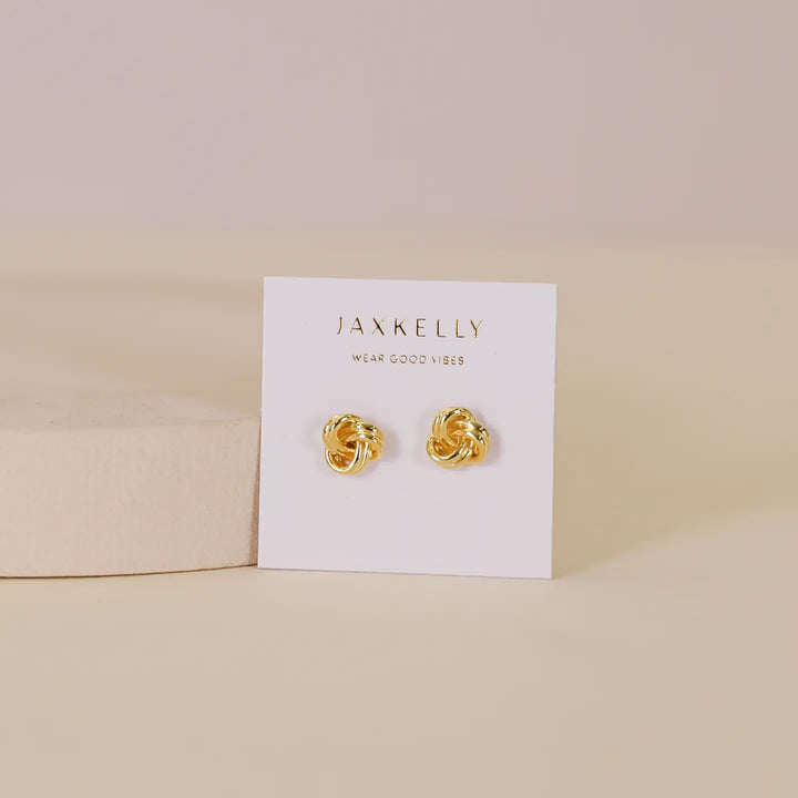 Petite Gold Knot Earrings