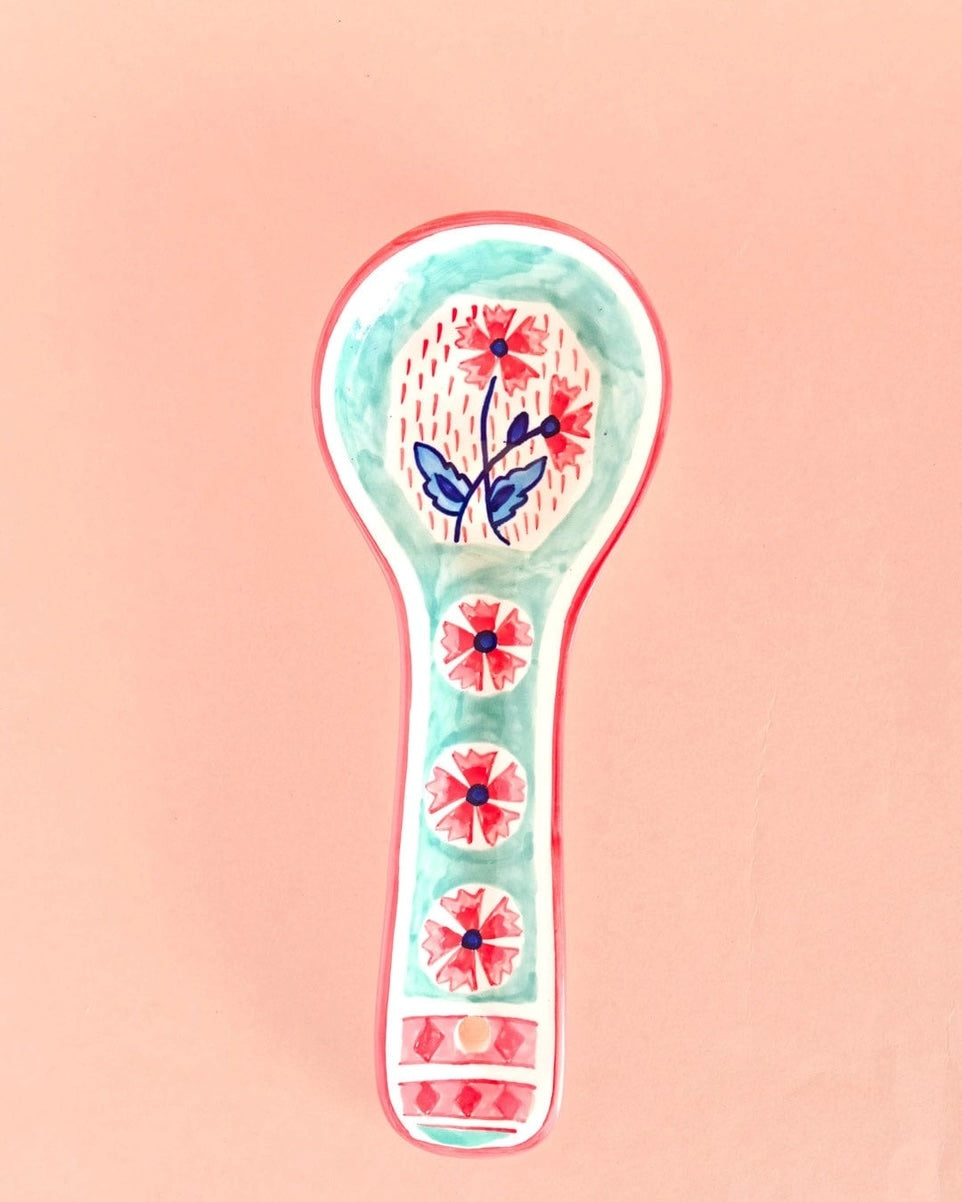 Playful Poppies Spoon Rest