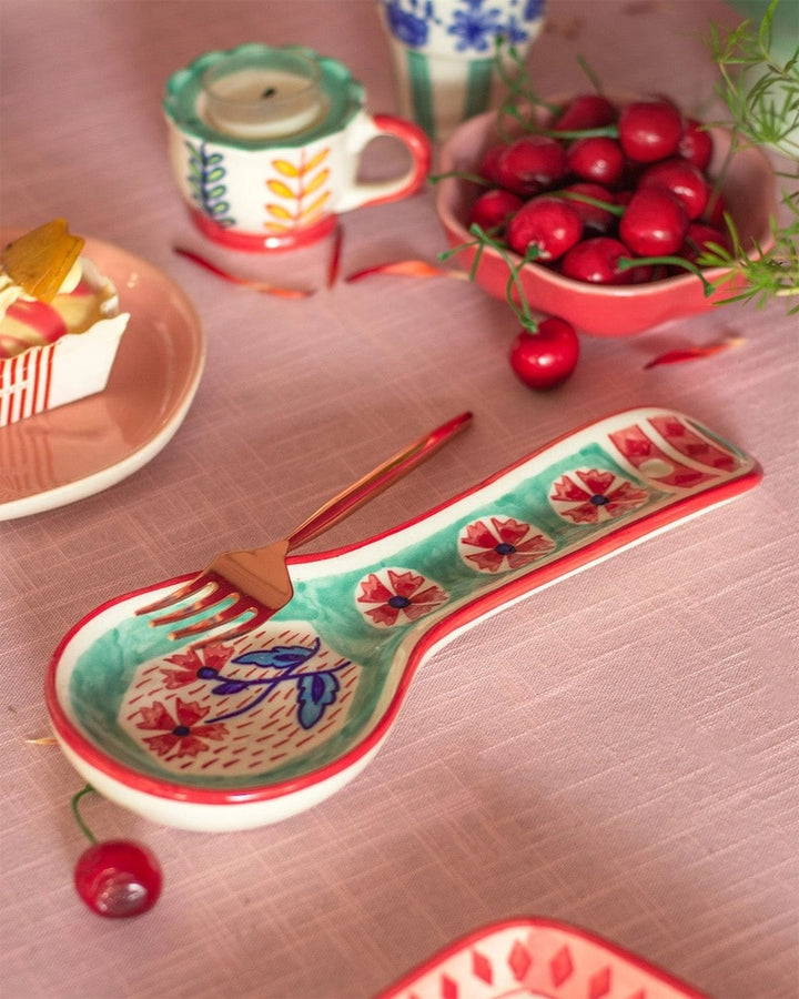 Playful Poppies Spoon Rest