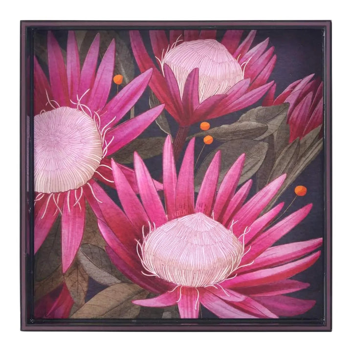 Protea Pink Serving Tray