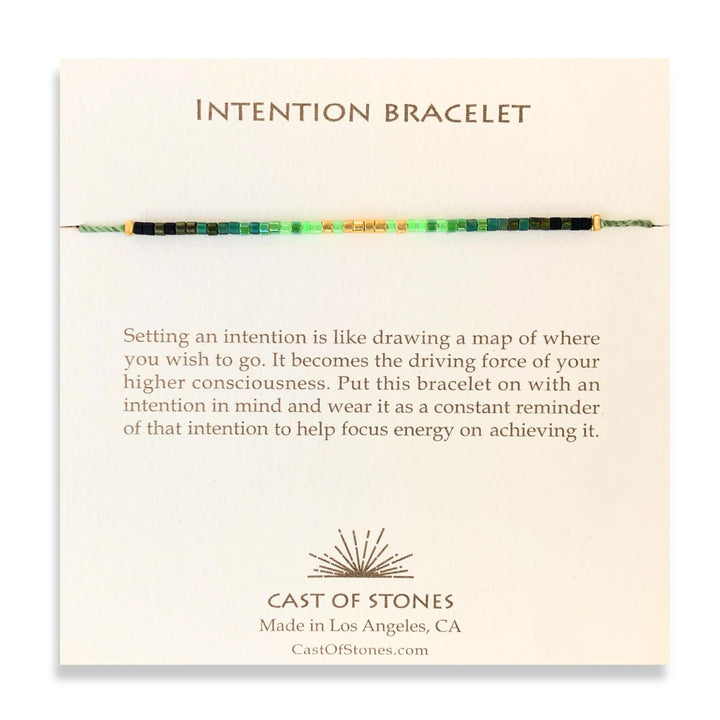 Intention Bracelet- Radiant Green