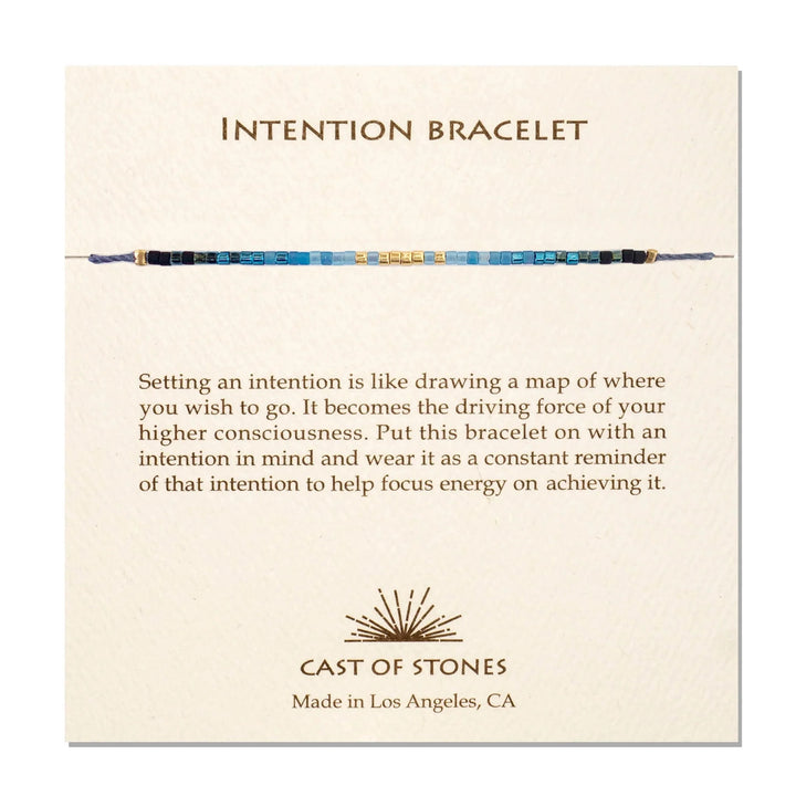 Intention Bracelet- Radiant Blue