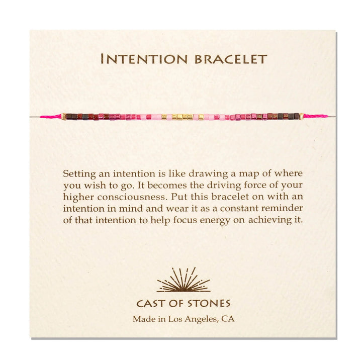 Intention Bracelet- Radiant Pink