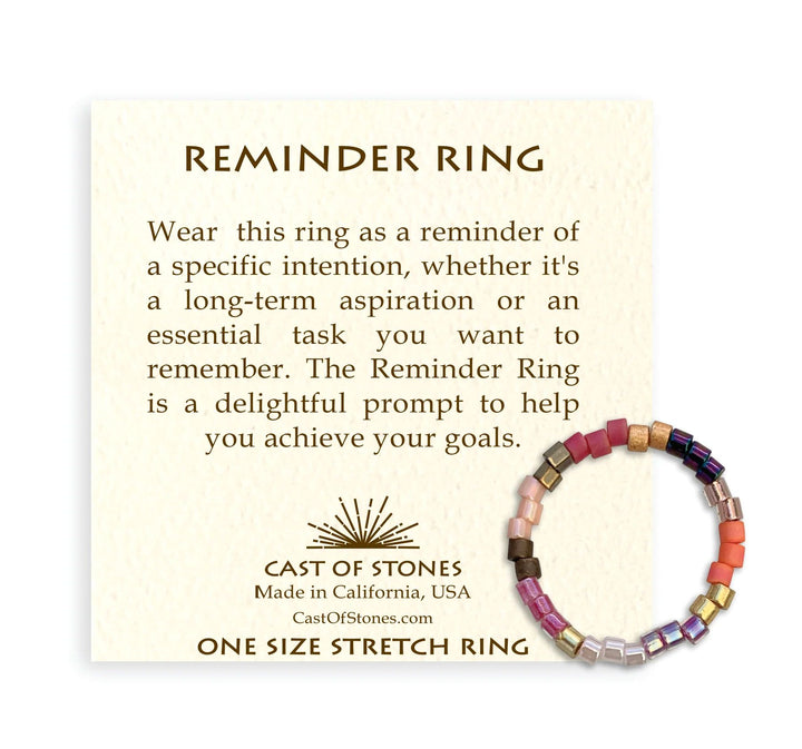 Reminder Ring - Red Multi