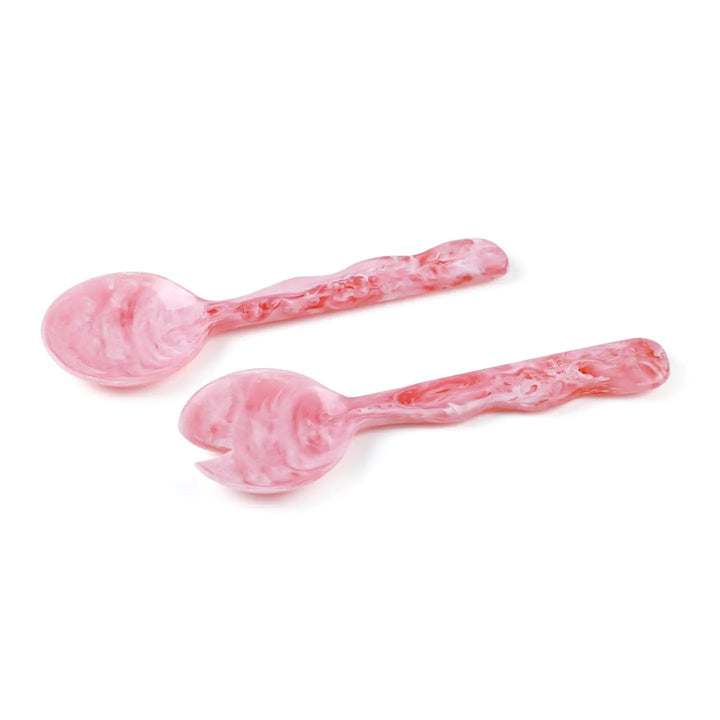 Resin Salad Servers - Pink