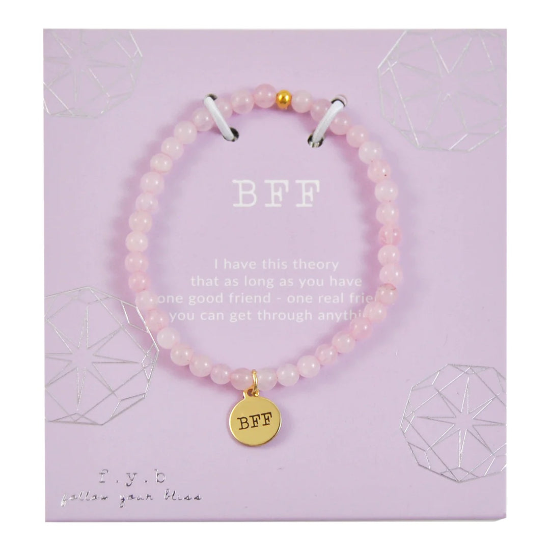 Rose Quartz "BFF" Bracelet