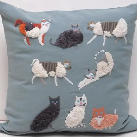 Scruffy Cats Pillow