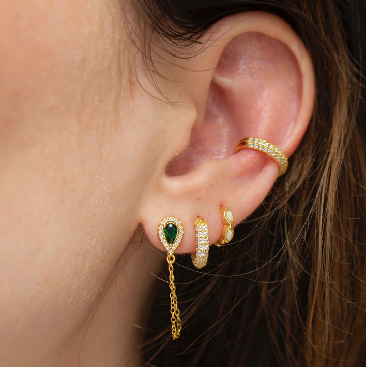 Simone Chain Stud Earrings