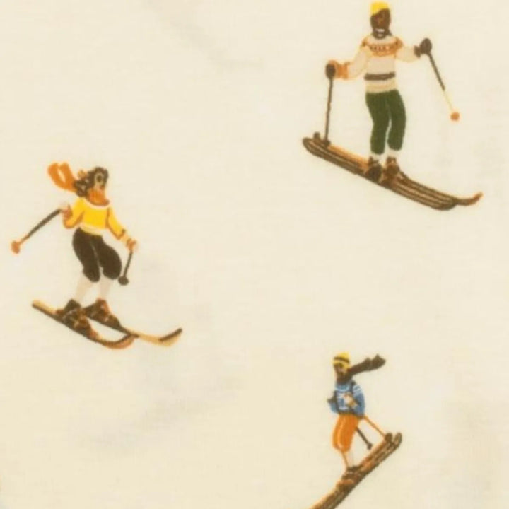 Vintage Ski Ruffle Zip Romper