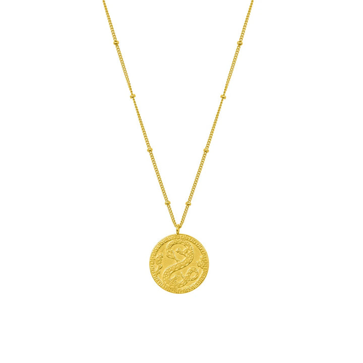 The Year of the Snake Gold Necklace