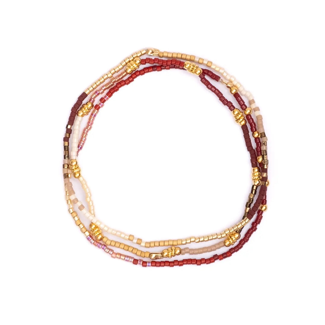 Beaded Stretch Bracelet- B/C/M