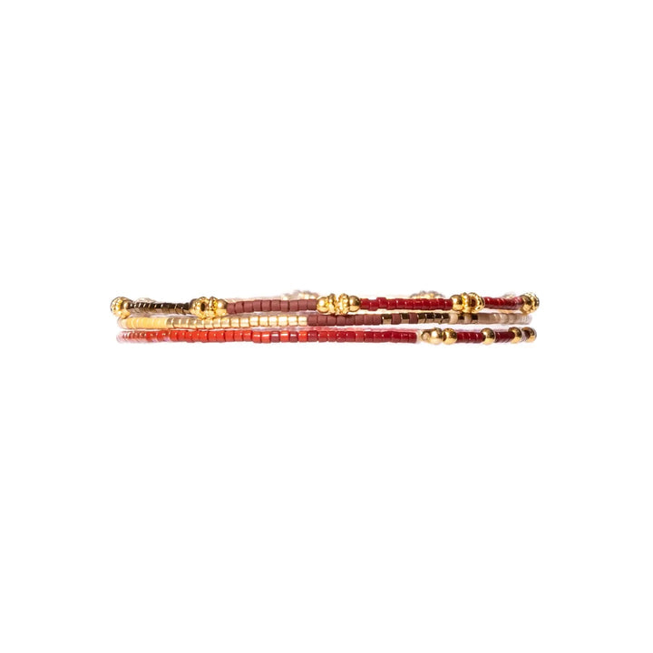 Beaded Stretch Bracelet- B/C/M