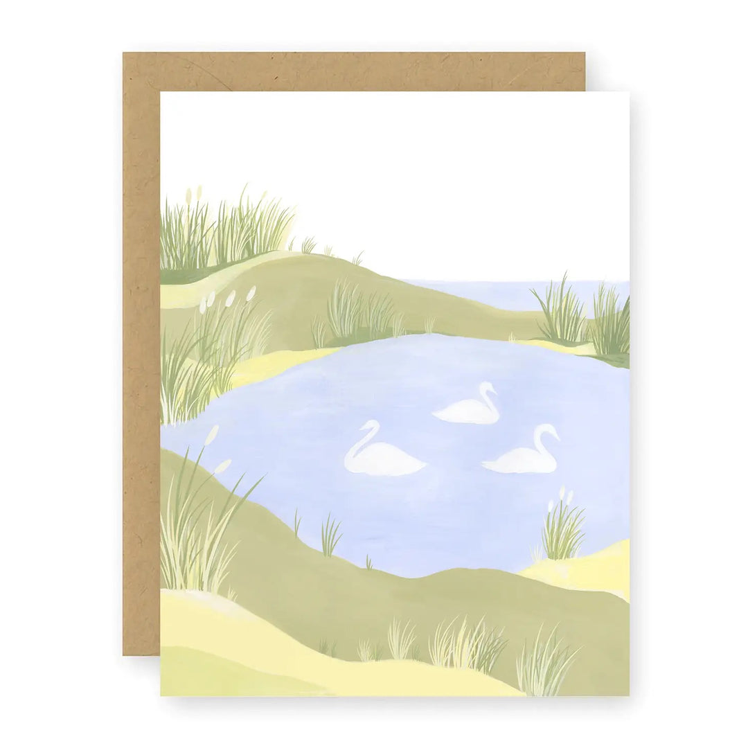 Swans Greeting Card- Gift