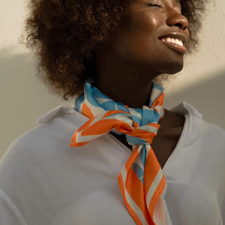 Tangerine Blue Scarf