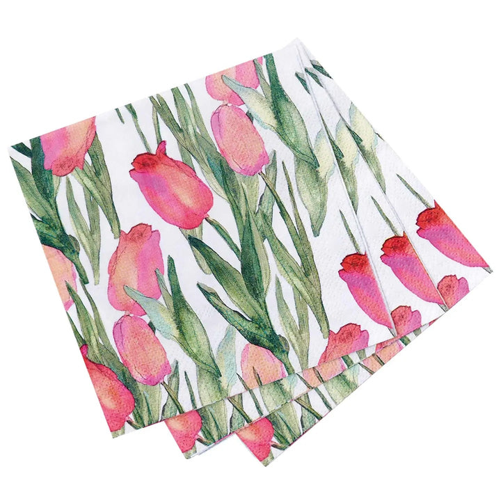 Tulips Decorative Cocktail Napkins