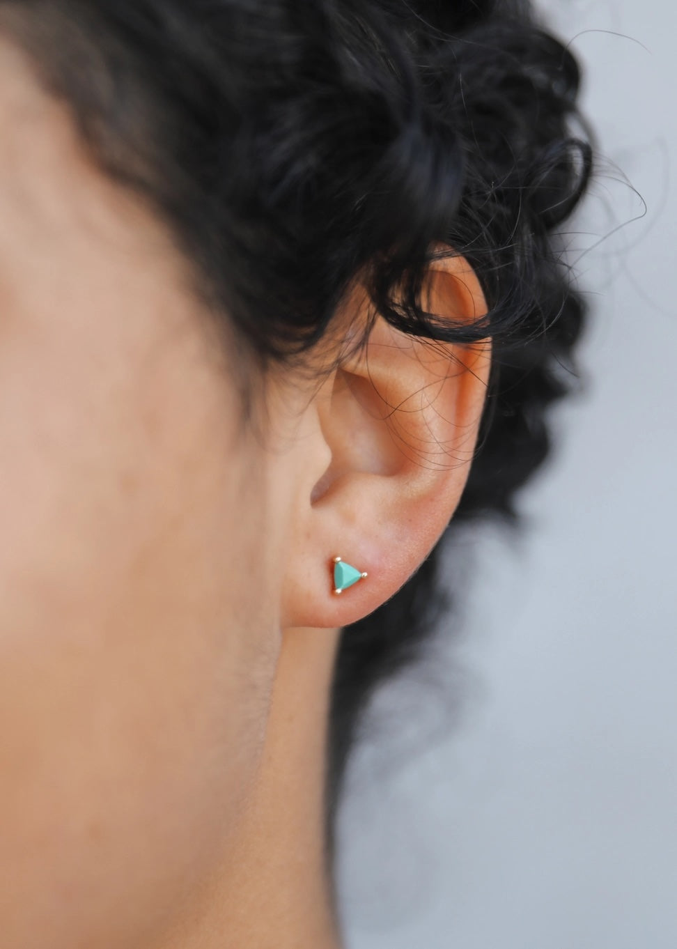 Turquoise Mini Energy Gem Earring