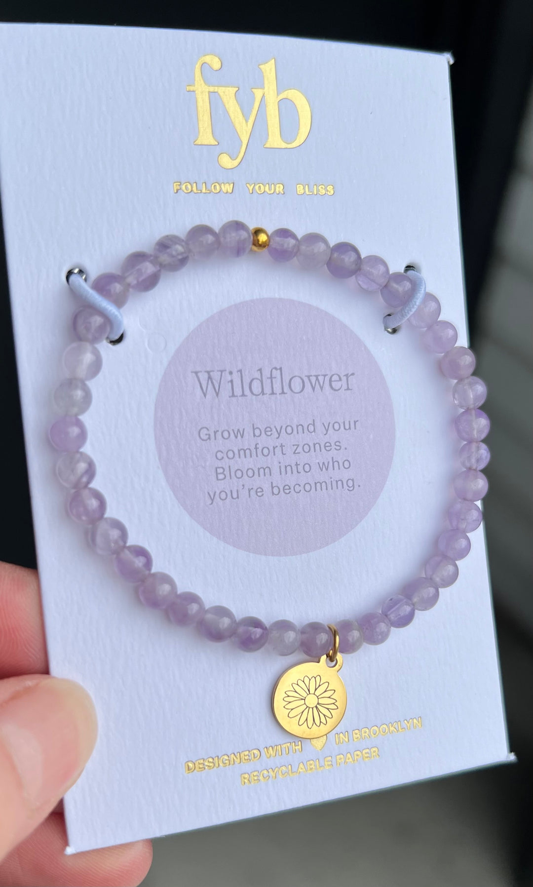Lilac Amethyst "Wildflower" Bracelet