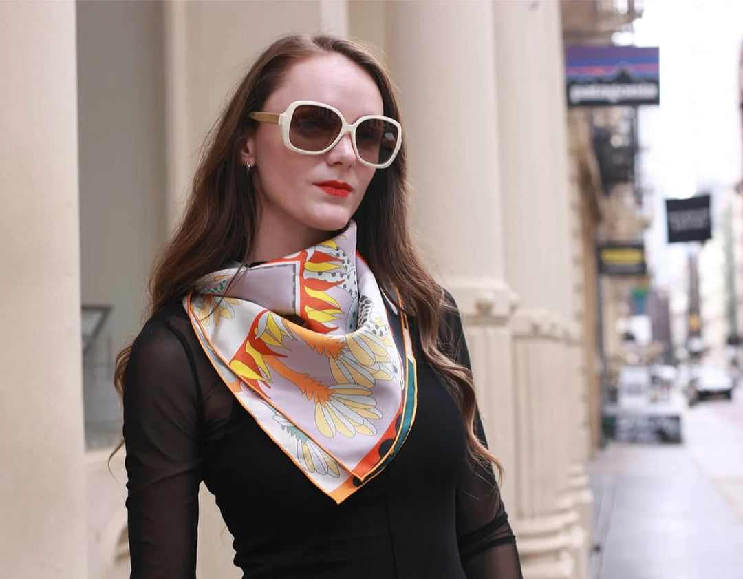 World Travel Silk Scarf