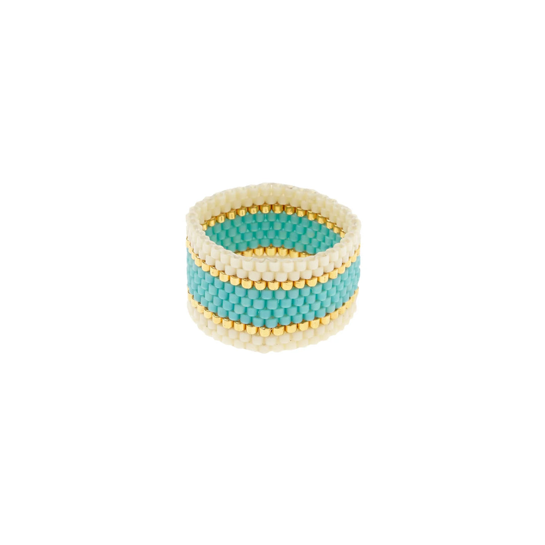 Woven Ring - Turquoise