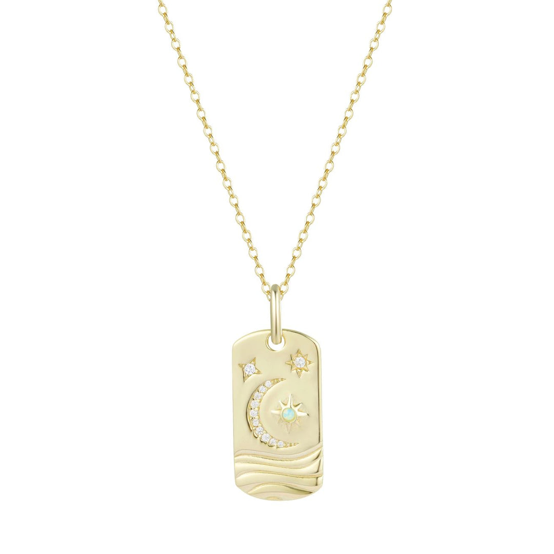 Celestial Dogtag Necklace