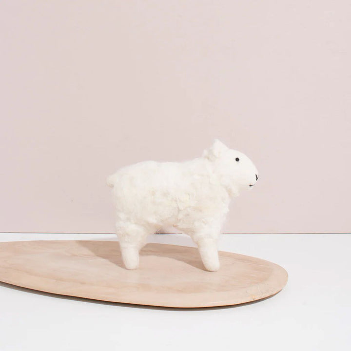 Hand Felted White Sheep