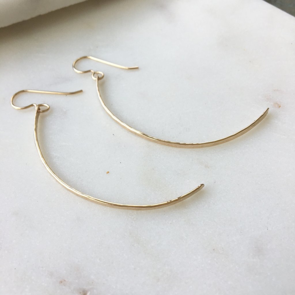 Mini Crescent Moon Earrings
