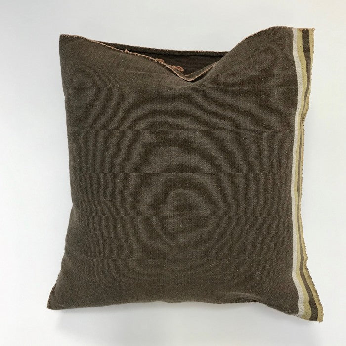Modern Square Stripe Pillow-Grey
